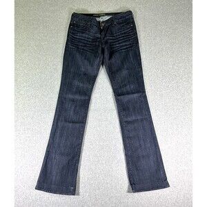 Express Stella Womens Jeans Blue Tag Size 41 (30x33) Low Rise Bootcut Dark Wash